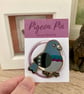Pigeon pin badge brooch - Image 1