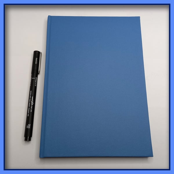 A5 Address Book Blue