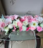 Pink table garland