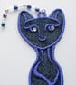 REDUCED.Embroidered Lace Cat Bookmark - Image 2