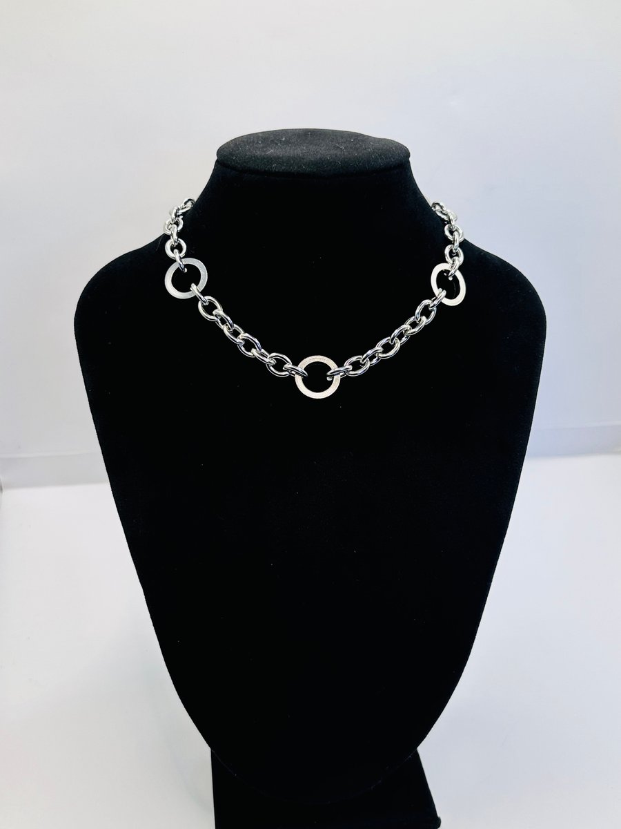Stainless Steel Chunky Necklace