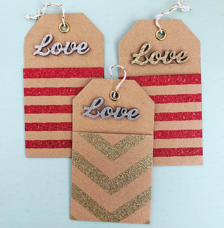Gift Tags - Love - set of 3 