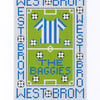 West Brom Cross Stitch Kit Size 4" x 6"  Full Kit
