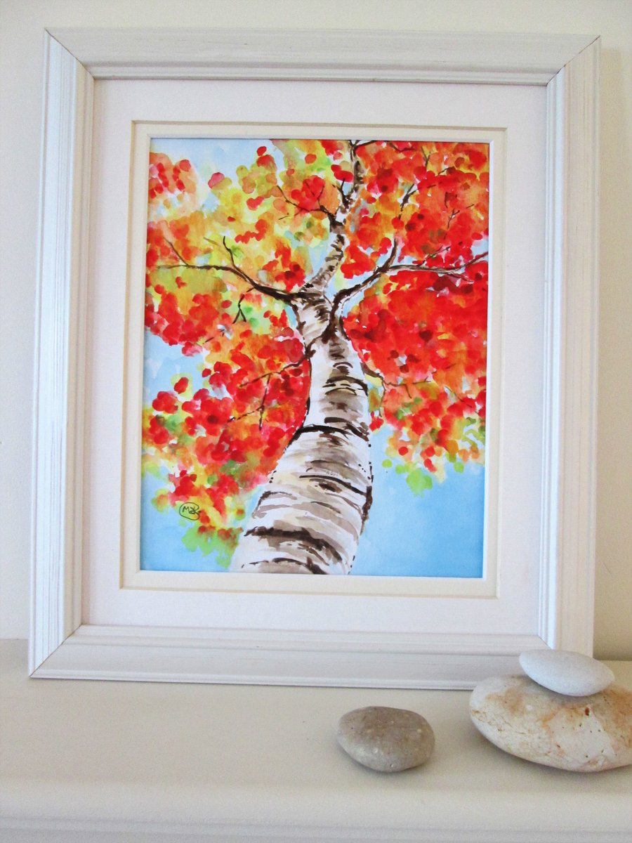 Autumn Trees in colour. Painting