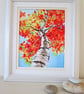 Autumn Trees in colour. Painting - Image 1