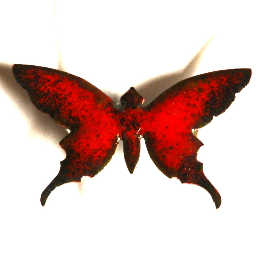 Medium Red Butterfly brooch