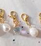 Set of 5 Pearl Zipper Charms - Image 1