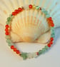 Green Aventurine & Carnelian Bracelet With Stars & Crystals - Handmade In Devon - Image 7