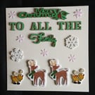 Handmade, to all the family christmas card 