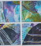 ACEO Original Painting Blue Lace Series Entry Level Collection - Image 3