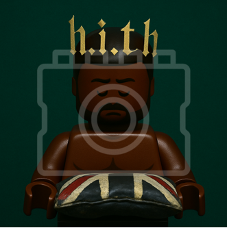 LEGO-Inspired Stormzy – Heavy Is The Head 5x5" Print (Mounted for 9x9" Frame)