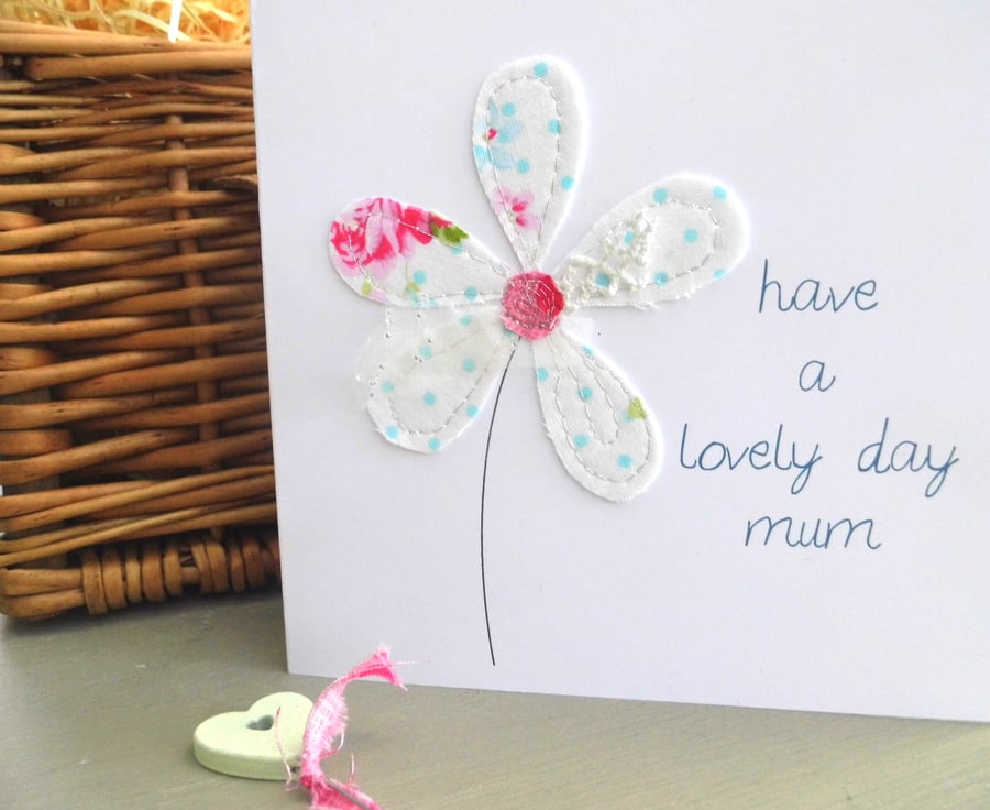  handmade flower birthday card 