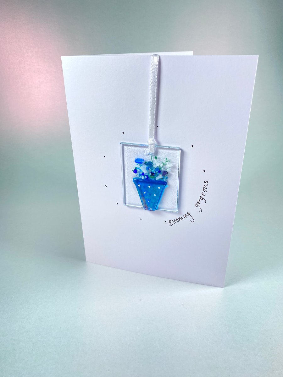 Fused glass keepsake card- any occasion 