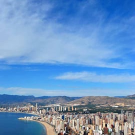 Benidorm Cityscape Skyline Costa Blanca Spain Photograph Print