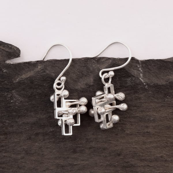 Small dangly earrings, fidget sensory jewellery style 2.