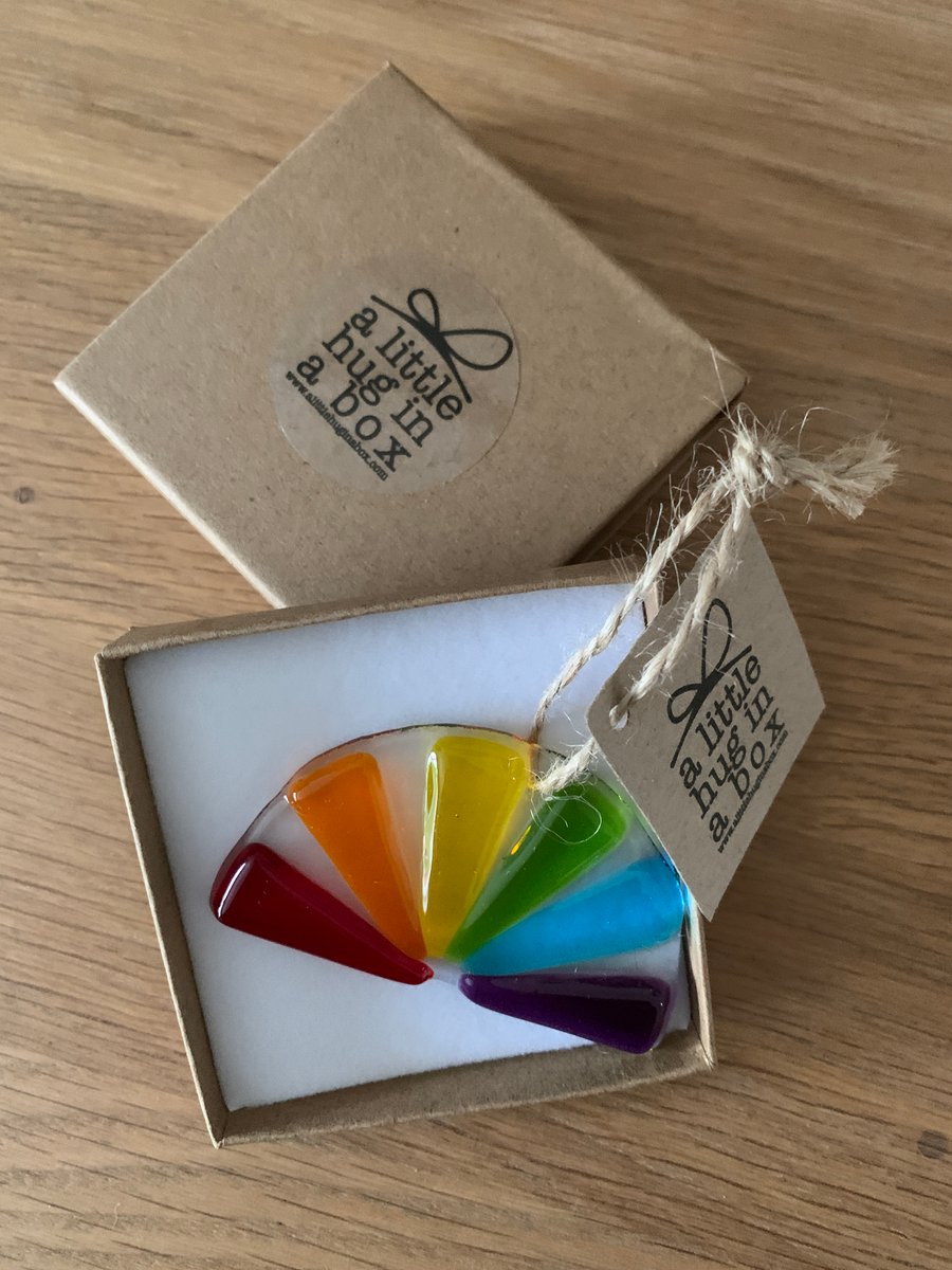 A little hug in a box rainbow gift