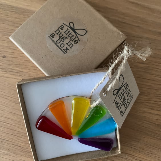 A little hug in a box rainbow gift