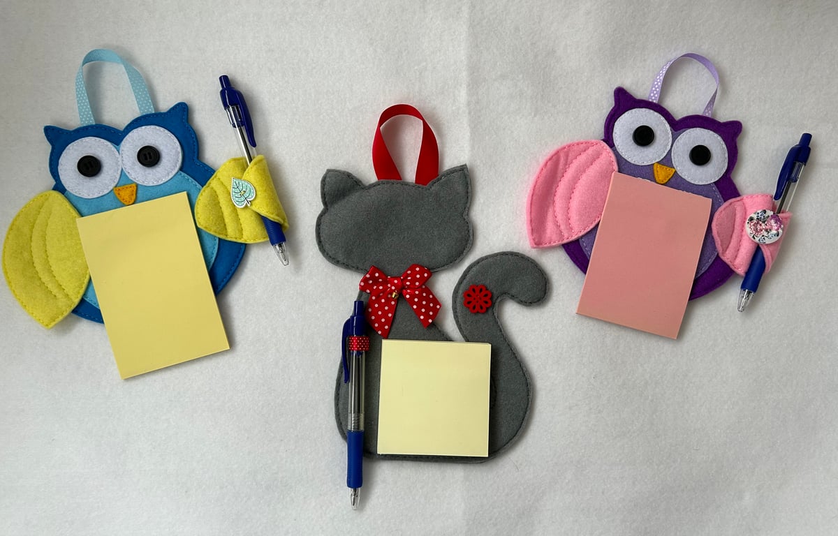 Hand Stitched Memo Board