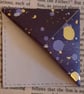Set of Five Hand-Folded Corner Bookmarks – Purple, Gold & Upcycled Book Pages - Image 10