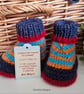 Designer Baby Booties Hand Knitted 0-3 months size  - Image 6