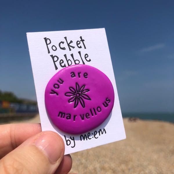 You Are Marvellous Pocket Pebble Gift 