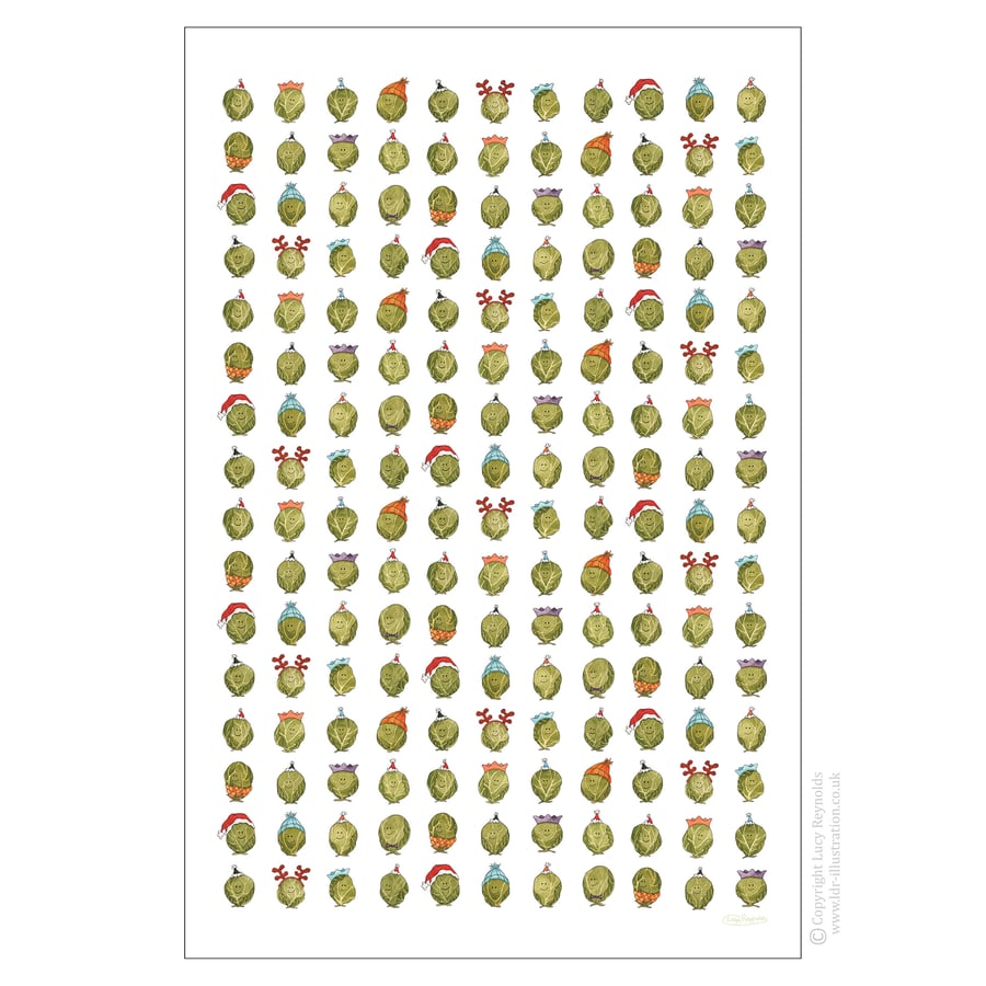 Smiley Sprouts Tea Towel