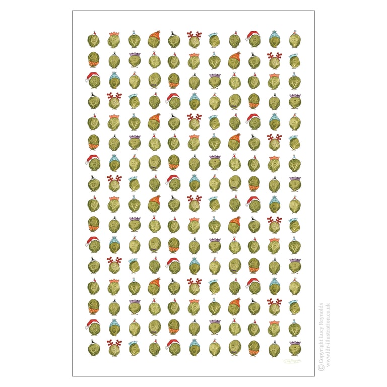 Smiley Sprouts Tea Towel