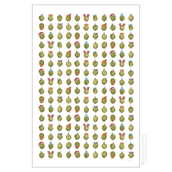 Smiley Sprouts Tea Towel