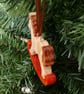 Wooden Rocking Horse Christmas Tree Decoration - Image 4