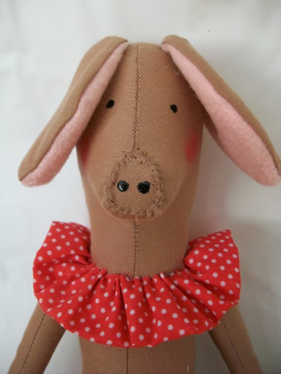 OOAK TILDA  STYLE ANIMAL ANTICS PIG 