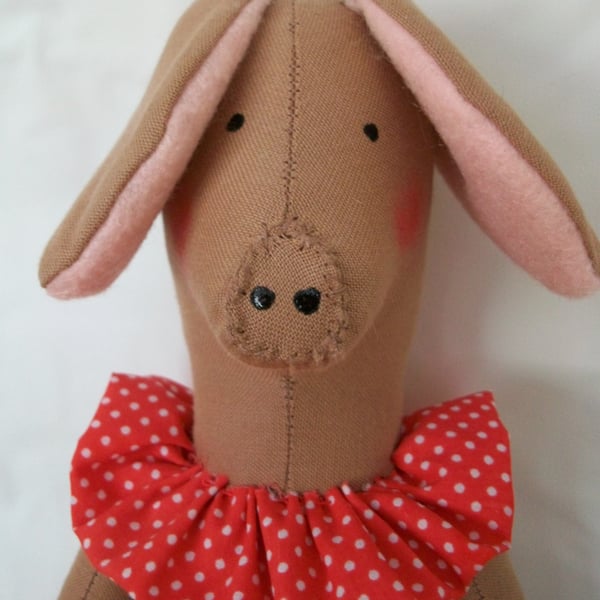 OOAK TILDA  STYLE ANIMAL ANTICS PIG 