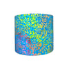Handmade Bali Batik Hand Dyed Cotton Fabric Lampshades Orange Teal Blue Green
