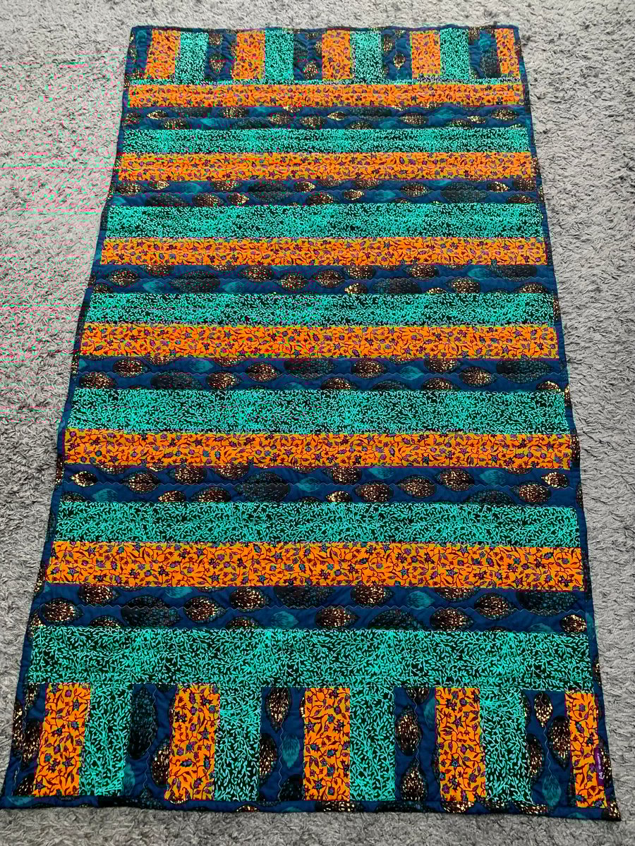 Colourful African Fabric Quilt