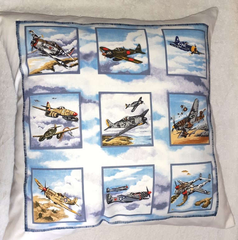 World Fighter Planes cushion