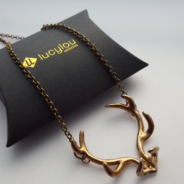 Bronze Antler Pendant