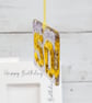 50th Birthday Card or Golden Anniversary Card; Fused Glass 50 Keepsake - Image 5