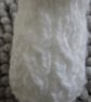 Newborn Patterned White Baby Booties - Image 2