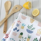 Hot House Cactus Pattern Tea Towel - Perfectly Imperfect