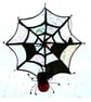 Spiders Web Suncatcher Stained Glass with Red Spider and Ladybird 046 - Image 3