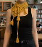 Yellow hand crochet scarf - Image 1