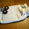 Hand Knitted Lined Hot Water Bottle Cover