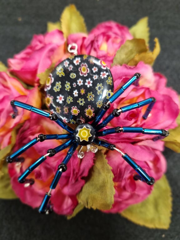 Hanging Spider Suncatcher Decoration Vintage Bum Bead
