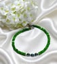 Green Fresh Water Shell Bracelet