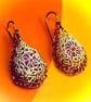 Teardrop drop earrings - Image 4