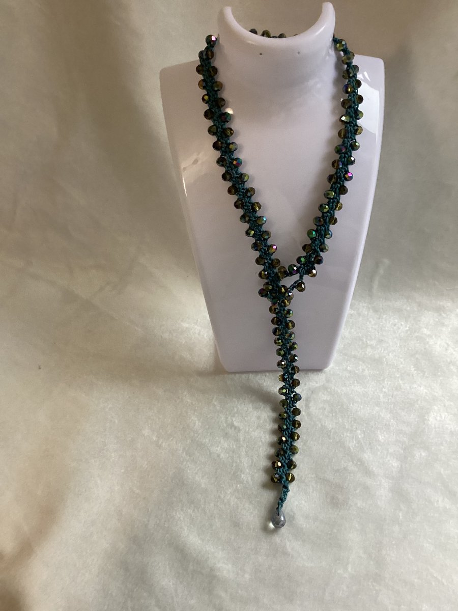 Crochet necklace, necklace, choker