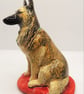 Ceramic Belgian tervuren shepherd sculpture  - Image 4
