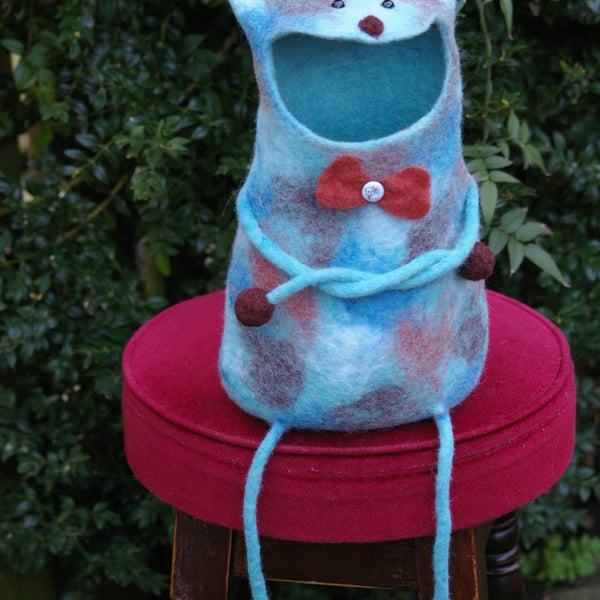 Felted Wool Cat Box