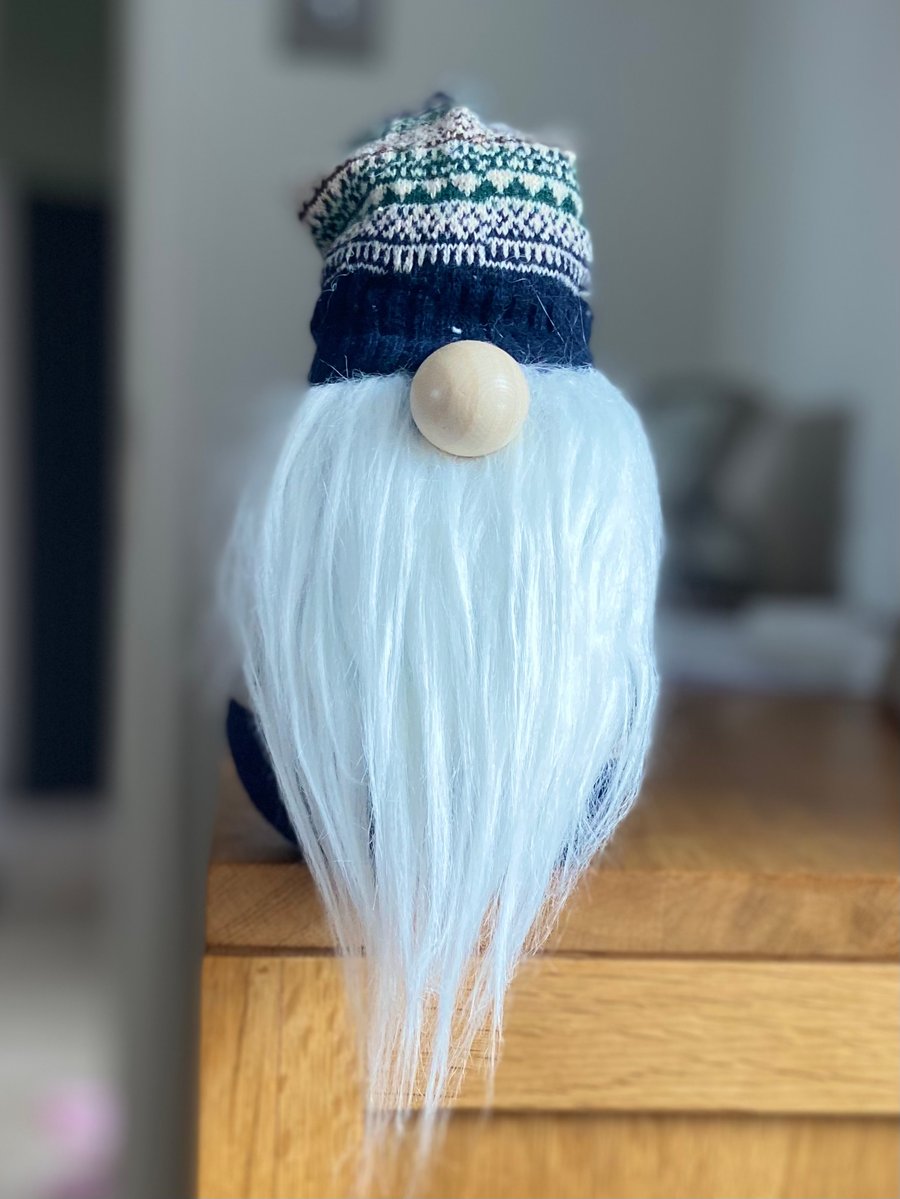 Charming Handmade Bearded Sock Gonk - Tomti - Gnome 