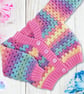 Pastel rainbow baby cardigan 0-3 mths. Baby cardigan. Rainbow cardigan. - Image 1