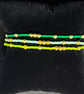 OOAK UK "Green Gold" Handmade Stackable Bracelet Birthday Friendship - Image 2